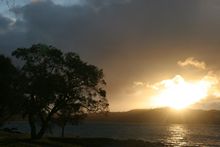 Sonnenuntergang am Lake Taupo