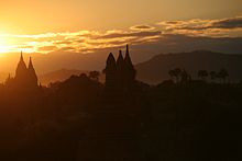 Sunset over Bagan