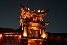 Lijiang bei Nacht